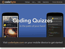Tablet Screenshot of coderbyte.com